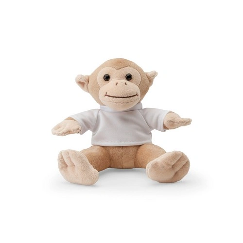 MONKY Peluche mono con camiseta personalizable para ocasiones especiales ref 98159